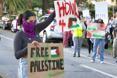 Filistin savaş öğrencisi Tulane Üniversitesi 'ni protesto etti 