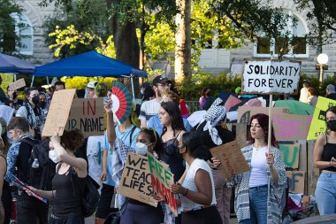 Ortadoğu savaş öğrencisi protestocular Tulane Üniversitesi 'nde