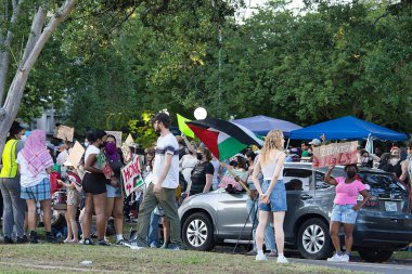 Ortadoğu savaş öğrencisi protestocular Tulane Üniversitesi 'nde