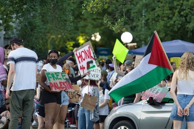 Ortadoğu savaş öğrencisi protestocular Tulane Üniversitesi 'nde