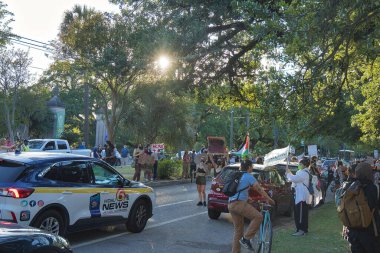 Ortadoğu savaş öğrencisi protestocular Tulane Üniversitesi 'nde