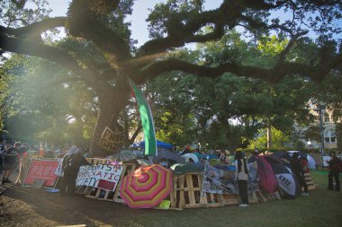 Ortadoğu savaş öğrencisi protestocular Tulane Üniversitesi 'nde