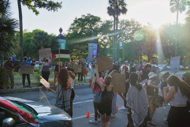 Ortadoğu savaş öğrencisi protestocular Tulane Üniversitesi 'nde