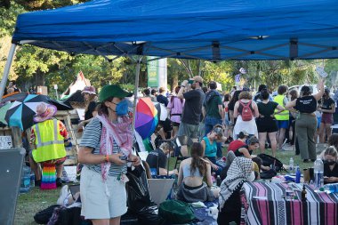 Ortadoğu savaş öğrencisi protestocular Tulane Üniversitesi 'nde