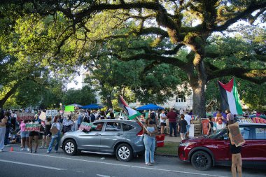 Ortadoğu savaş öğrencisi protestocular Tulane Üniversitesi 'nde
