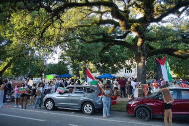 Ortadoğu savaş öğrencisi protestocular Tulane Üniversitesi 'nde