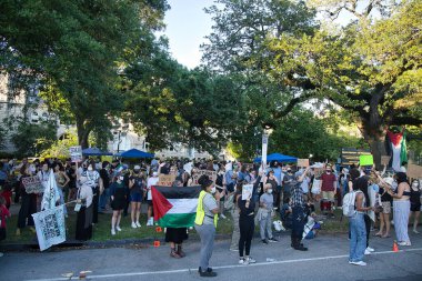 Ortadoğu savaş öğrencisi protestocular Tulane Üniversitesi 'nde
