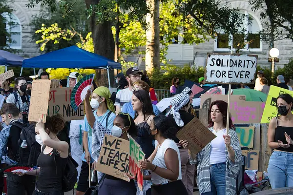 Ortadoğu savaş öğrencisi protestocular Tulane Üniversitesi 'nde