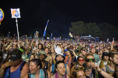 Manchester, Tennessee USA - 06-17-2023: Griz Bonnaroo müzik festivalinde sahne aldı