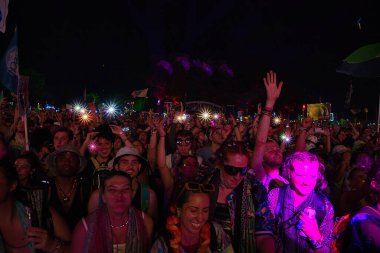 Manchester, Tennessee USA - 06-17-2023: Griz Bonnaroo müzik festivalinde sahne aldı