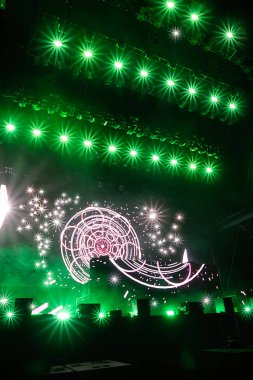 Manchester, Tennessee USA - 06-17-2023: Griz Bonnaroo müzik festivalinde sahne aldı
