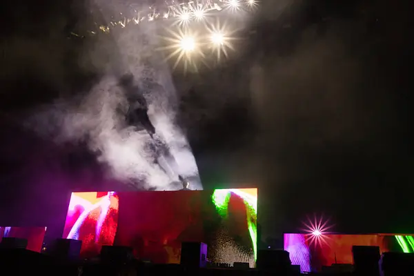 stock image Manchester, Tennessee USA - 06-17-2023: Griz performs at Bonnaroo music festival