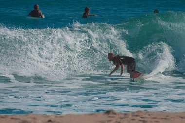 Sebastian Inlet, Florida 'da sörf ve balık tutma