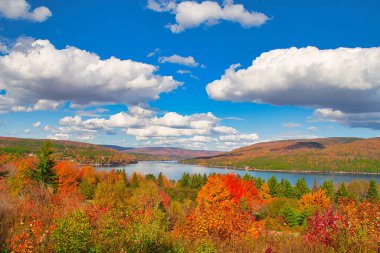 Exploring the Cabot Trail in Cape Breton Nova Scotia, in the fall. clipart