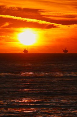 Sunset at Rincon Beach in California