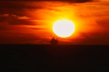 Sunset at Rincon Beach in California