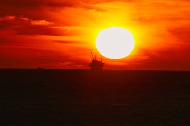 Sunset at Rincon Beach in California