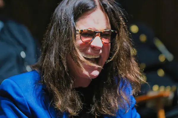 Ozzy Osbourne ve arkadaşları Ozzfest için düzenlenen basın toplantısında.