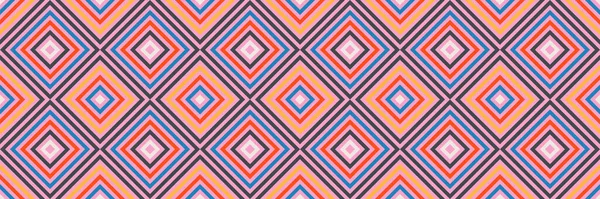 Einfaches Geometrisches Nahtloses Muster Leuchtend Lebendige Primärfarben Modernen Abstrakten Texturdruck — Stockvektor