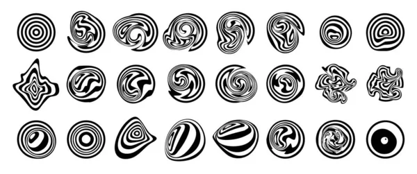 Классные Психоделические Социальные Медиа Trippy Rave Cosmos Графический Дизайн Элементов — стоковый вектор