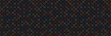 Soyut, siyah, pürüzsüz desen. Bauhaus stili, basit şekiller, afiş. Küçük daireler, geometrik yüzey deseni. Moda tasarım arka planı. Web ve yazdırma için modern koyu geometrik arkaplan pankartı
