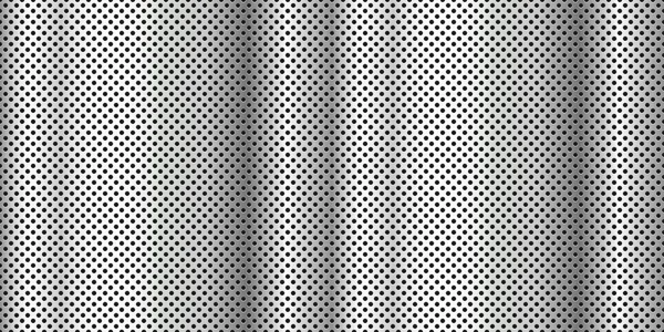 Stainless Steel Metallic Seamless Pattern Realistic Metal Net Holes Perforated — Stock Vector