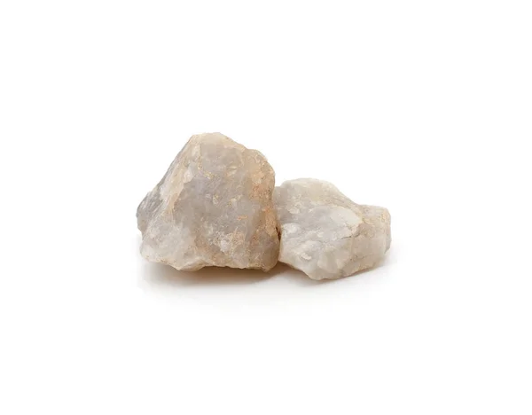 Two Mica Stones Isolated White Background — Stock Photo, Image