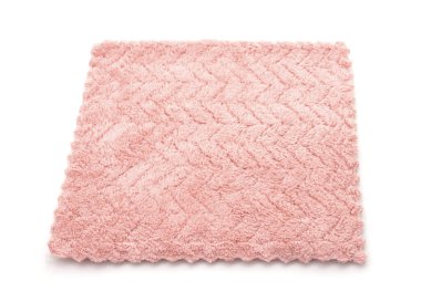 Bir terry bez peçete beyaz bir arka planda izole.