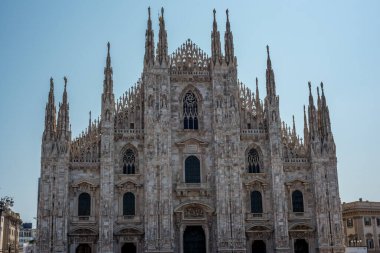 Milano İtalya, Milano Duomo Katedrali Kimsenin ufuk çizgisi yok