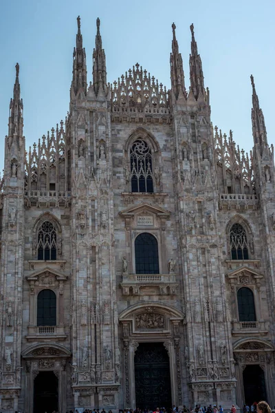 Milán Italia Catedral Milán Duomo Sin Nadie Skyline Ningún Lugar —  Fotos de Stock