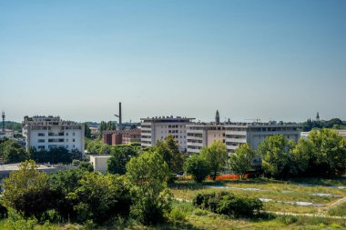 Bergamo 'nun metropolitan bölgesinin panoraması