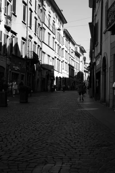 Calles Del Centro Bergamo Agosto —  Fotos de Stock