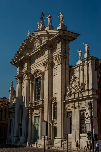 Kościół Zabytki Centrum Mantui — Zdjęcie stockowe