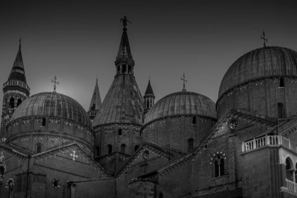 Basílica Sant Antonio Padova Blanco Negro —  Fotos de Stock
