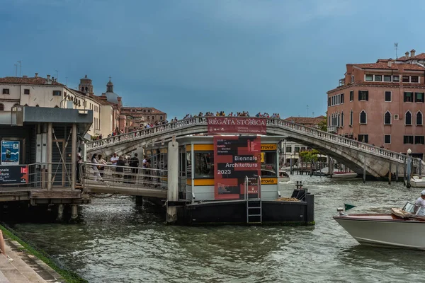 Venezie Italie Août 2023 Ponte Degli Scalzi Pont Historique Venise — Photo