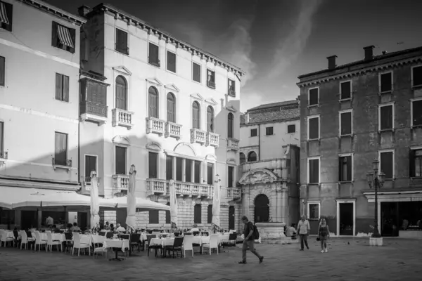 Venezien Italien August 2023 Blick Vom Zentrum Venedigs Mit Typischen — Stockfoto