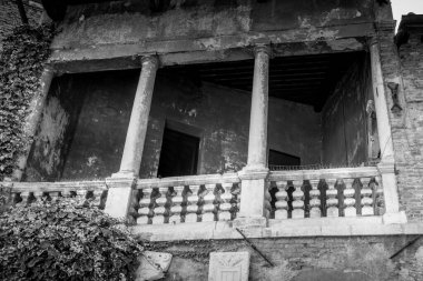 Vicenza 'nın merkezindeki tiyatro duvarları.