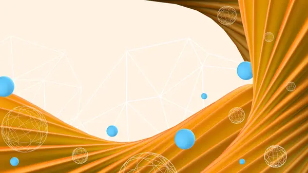 Abstract Background Metaverse Internet Network Technology Geometric Shape Connection Concept — Stock Photo, Image