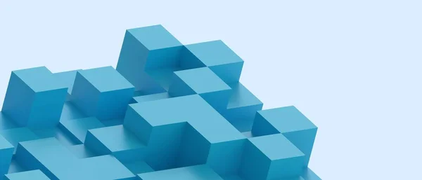Abstract Geometric Shapes Background Business Concept Development Blue Background Copy — Fotografia de Stock