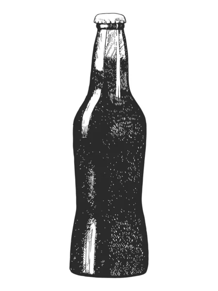 Мальована Вручну Ілюстрація Пляшки Яким Напоєм Вектор Малюнок Чорнила — стоковий вектор