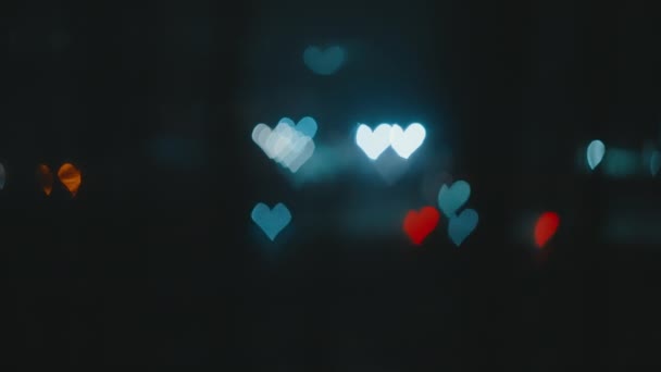 Beautiful Light Abstract Bokeh Effect Magic Romantic Abstract Background Valentines — 图库视频影像