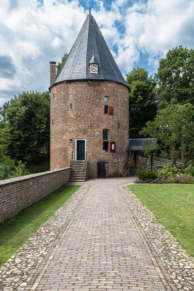 Башня Замка Нидерландах Фото Высокого Качества Башни Huis Bergh — стоковое фото