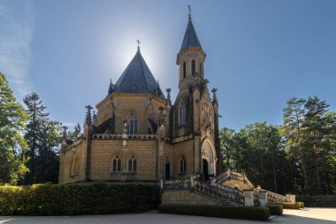Çek Cumhuriyeti 'nin güneyinde Trebon' da bir kilise. Schwarzenberg ailesinin mezarından yüksek kaliteli fotoğraf..