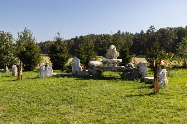 Çek Cumhuriyeti Venedik 'teki Menhir Taşı. Yüksek kalite fotoğraf.