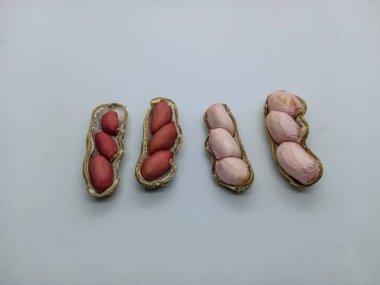 Pembe ve kırmızı renkler iki farklı fıstık kabuğu türüdür.