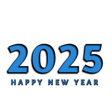 2025 Mutlu Yıllar. Basit bir png.