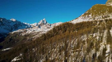 İHA ile Matterhorn Dağı Hava Görüntüsü