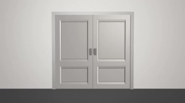 Yeşil Ekran Arkaplanı ile Çift Kapı Açma Canlandırması