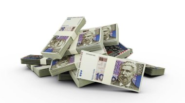 Üç Boyutlu Hırvat Kuna Yığını