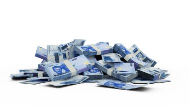 3D yığın 1000 Nijeryalı Naira notaları